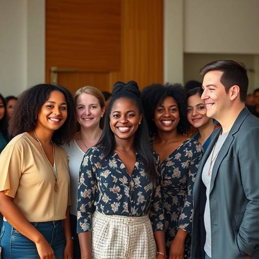 Diverse group of people supporting each other, illustrating resilience